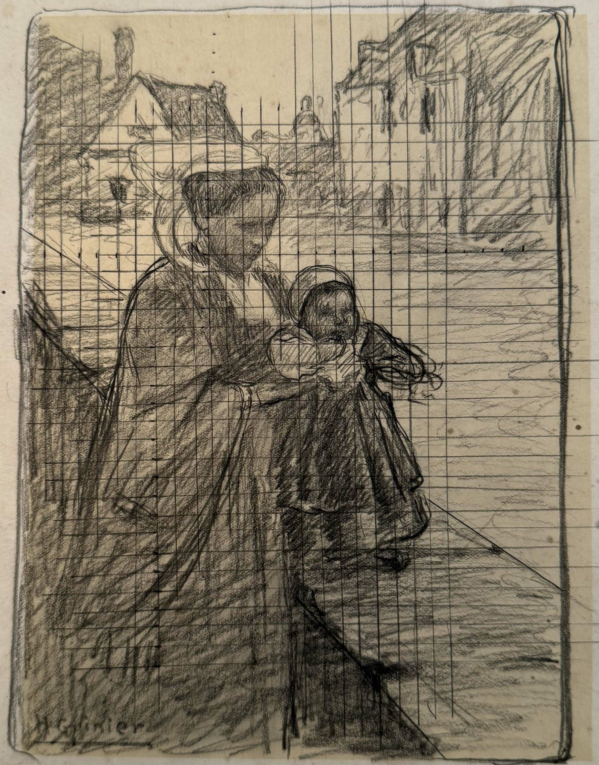 GUINIER Henri « Nanette et sa nourrice »