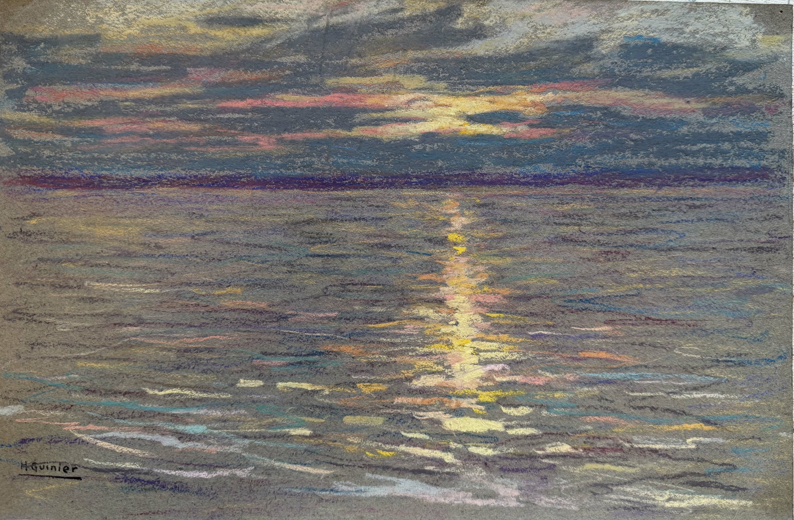 GUINIER Henri « coucher de soleil »