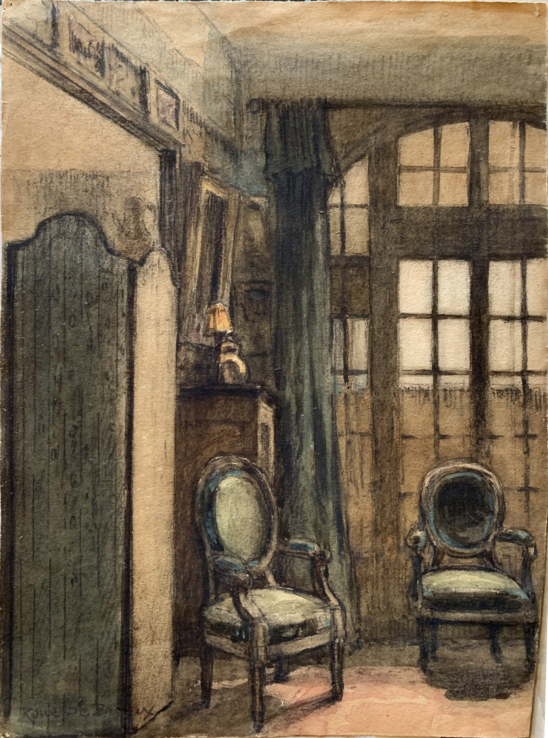 DE BRAUX André « Le salon de Suresnes »