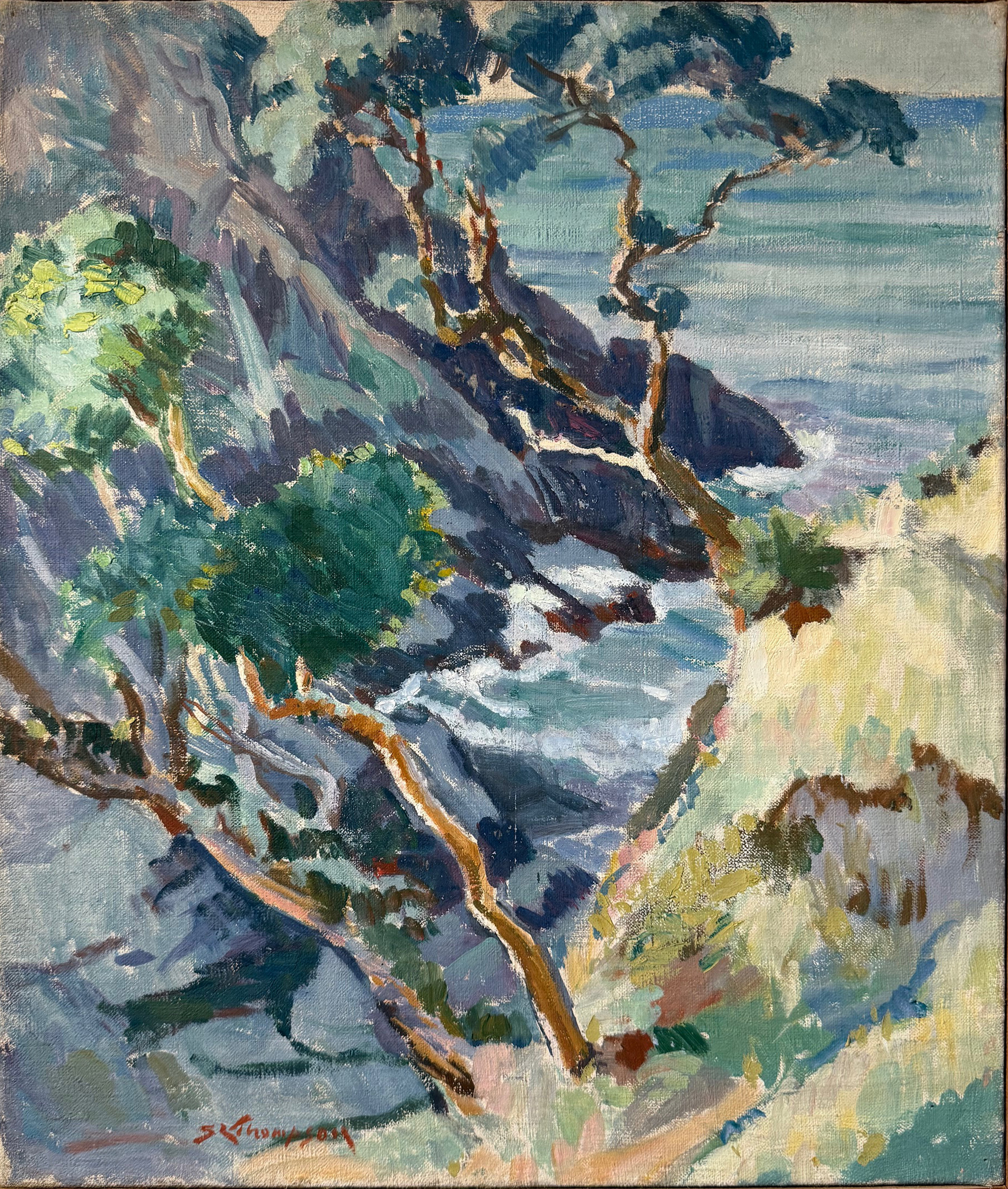 THOMPSON Sidney-Lough « Pohutukawas, Northland »