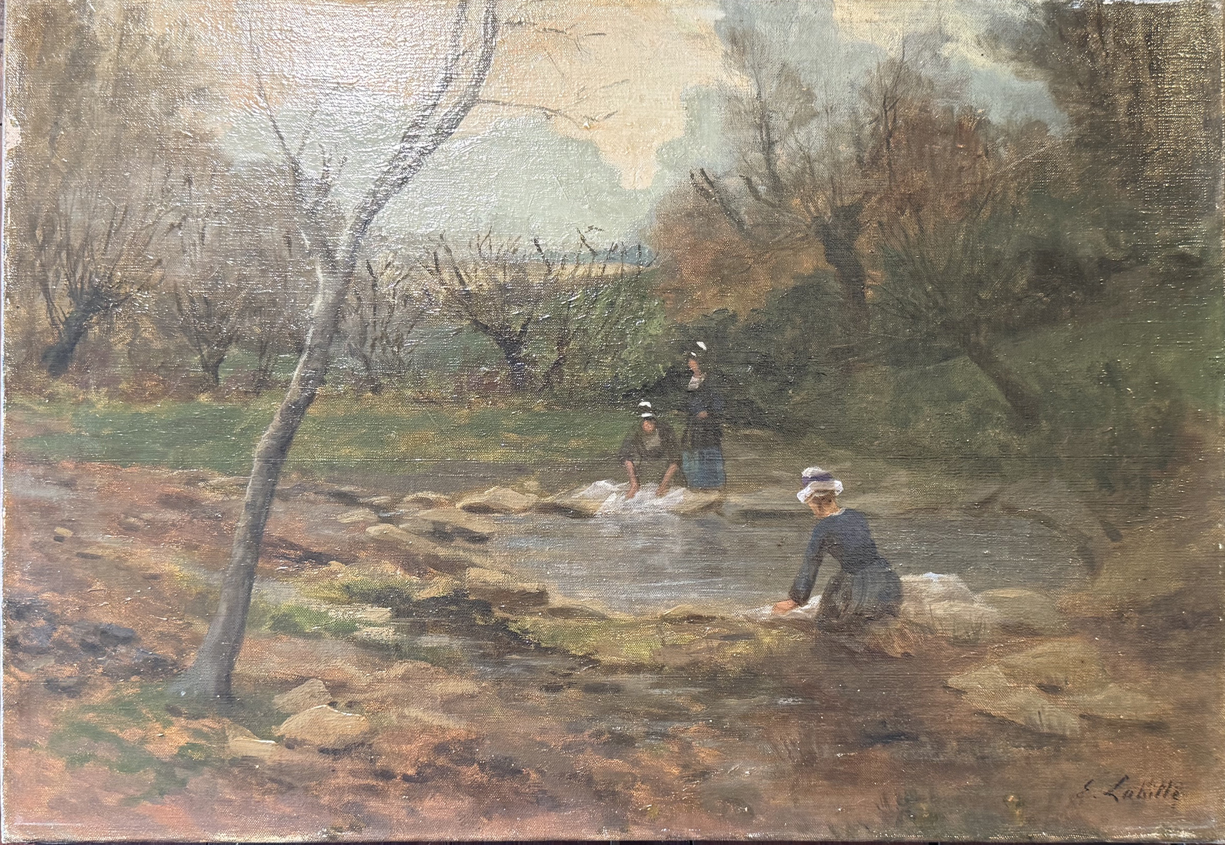 LABITTE Eugène « Le lavoir des Sables-Blancs »