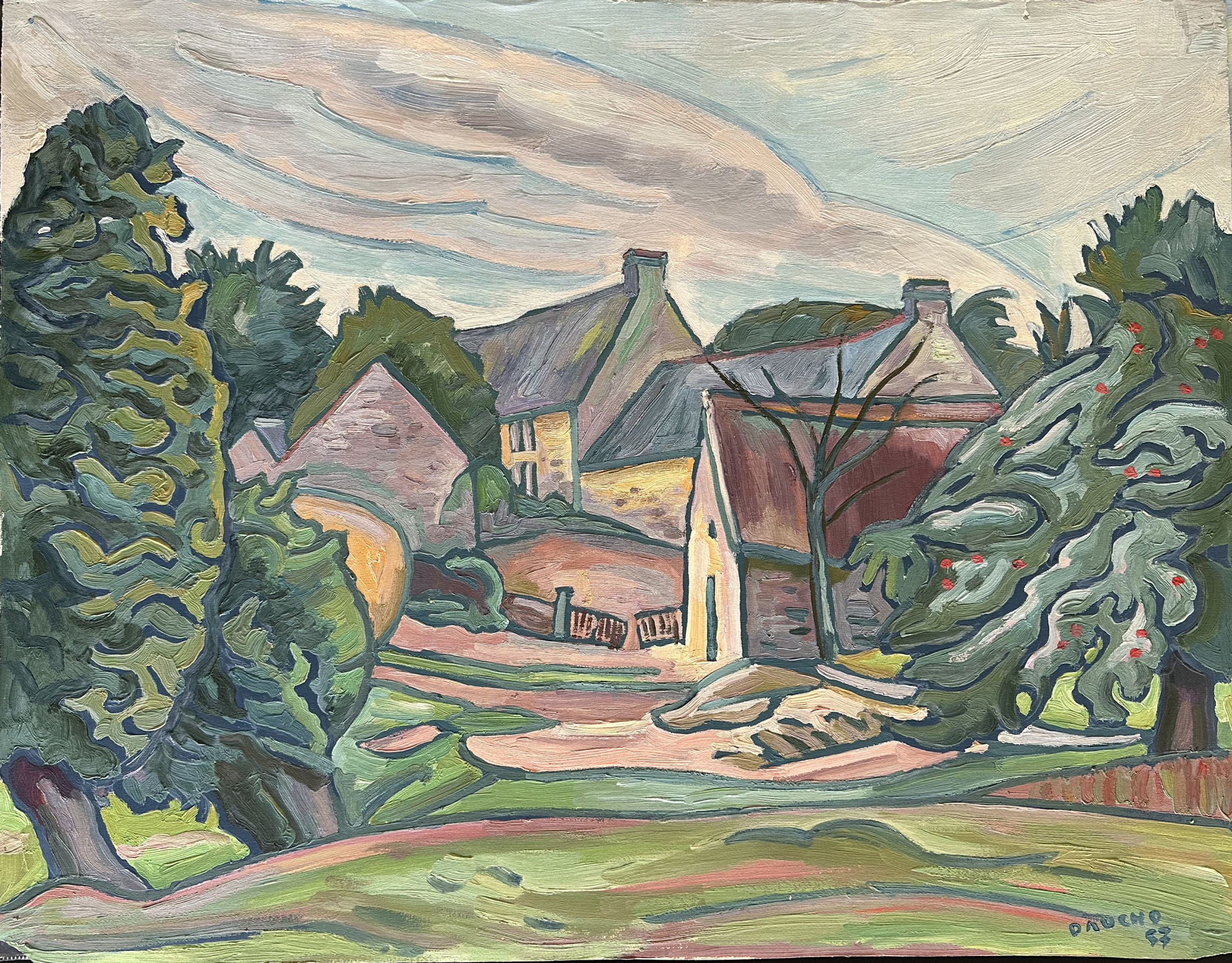 DAUCHO Fernand « Pont-Aven, Moulin neuf »